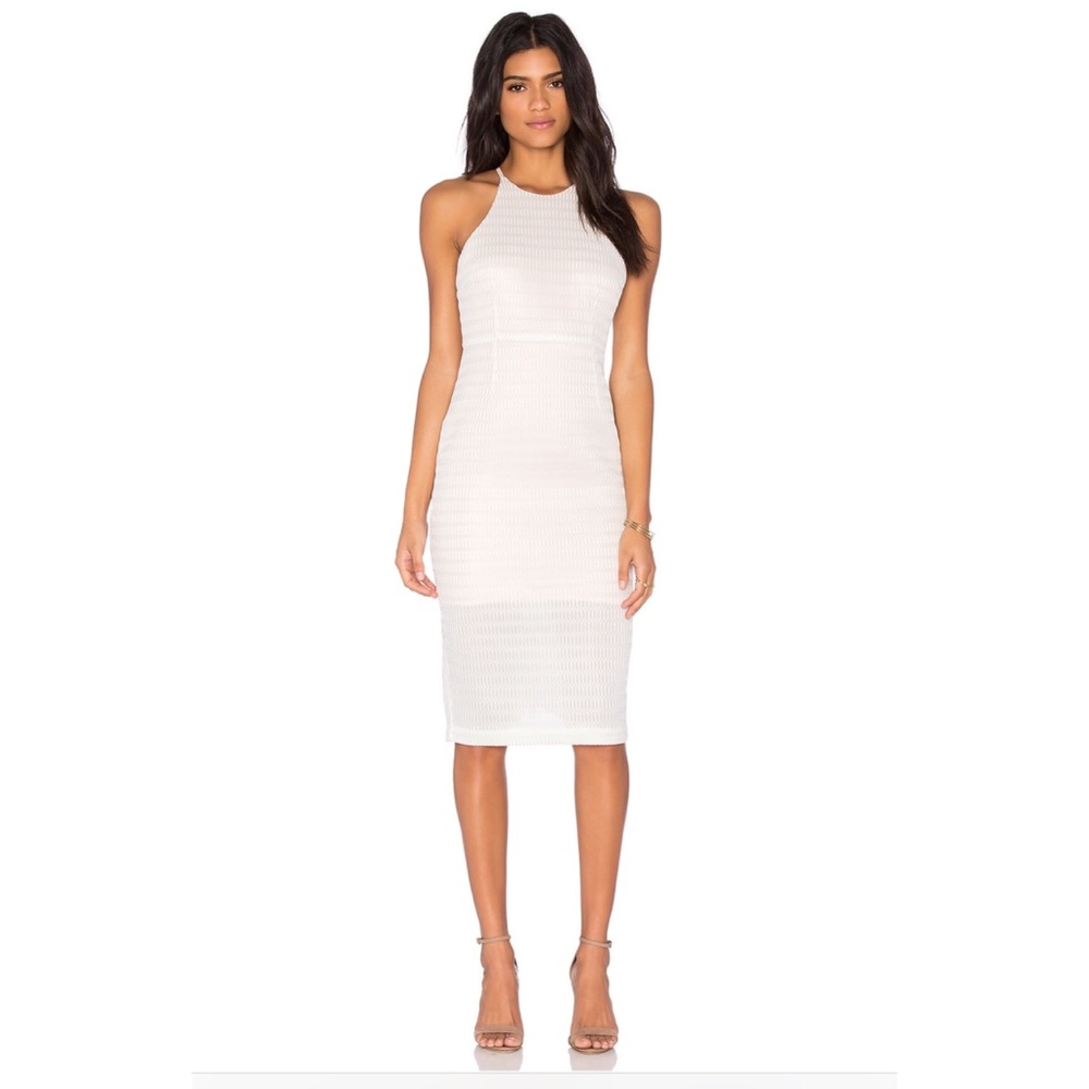 Elliatt White/Ivory Midi Dress